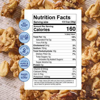 Peanut Butter Nut Granola | NuTrail