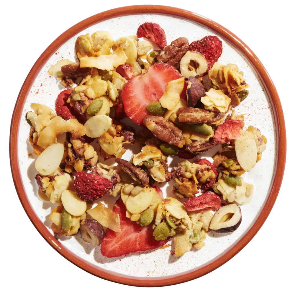 Vanilla Strawberry Nut Granola | NuTrail